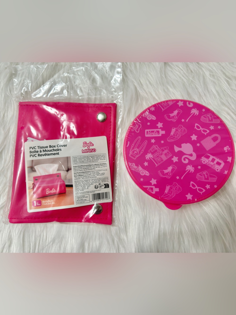 Barbie Tissue Box Cover + Container Set